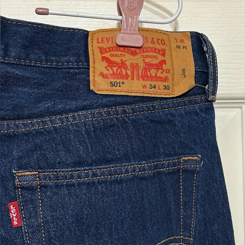 Levis Jeans Mens Button Fly 501 Western Ranch Barn Cowboy Rodeo 34x30